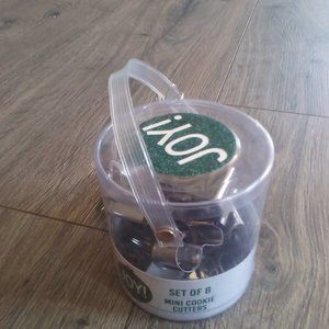 NWT JOY! set of 8 mini cookie cutters